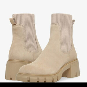 Steve Madden Holley sand suede boots size 9.5